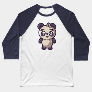 Smiling Panda Baseball T-Shirt